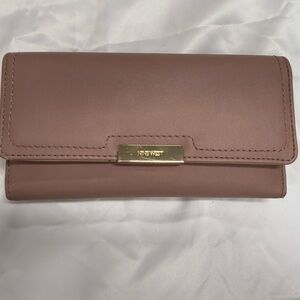 Nine West Blush Wallet with Gold Accent